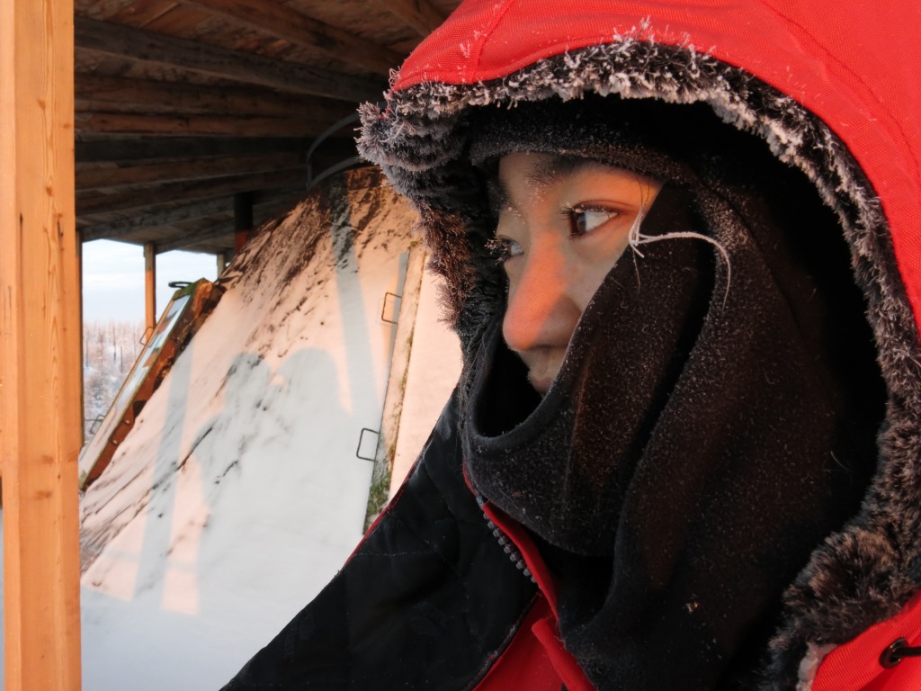Min Jung Kwon, young researcher from PAGE21 project in Cherskii, northern Russia.