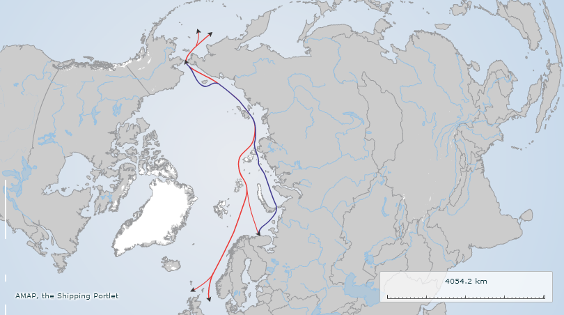 Northern Sea Route - Map Arctic Portal