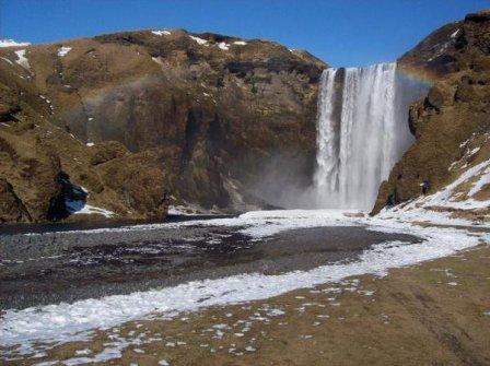 Skogafoss in the south of Iceland