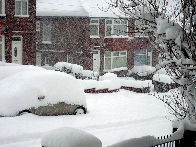 Snowing in Sheffield