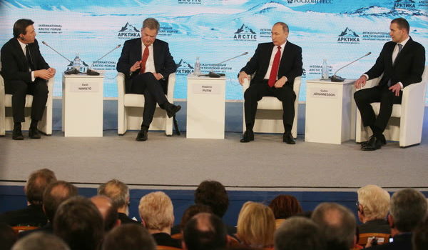 Presidents attending the 4th International Arctic Forum