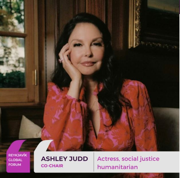 Ashley Judd at the Reykjavik Global Forum 2023