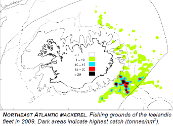 Northeast Atlantic Mackerel fishing grounds