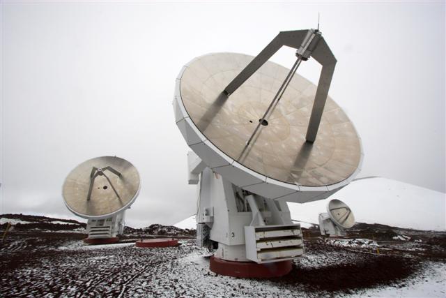 Satellite station in the arctic