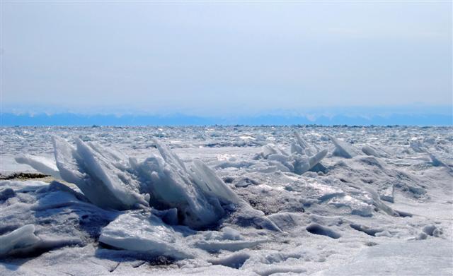 frozen arctic landscape