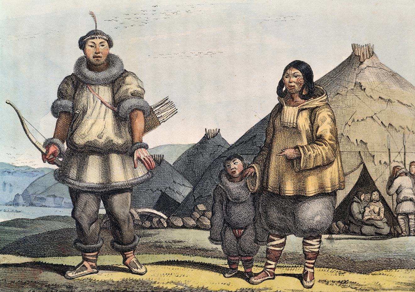 Loggin Khoris, a Chukchi family, 1816