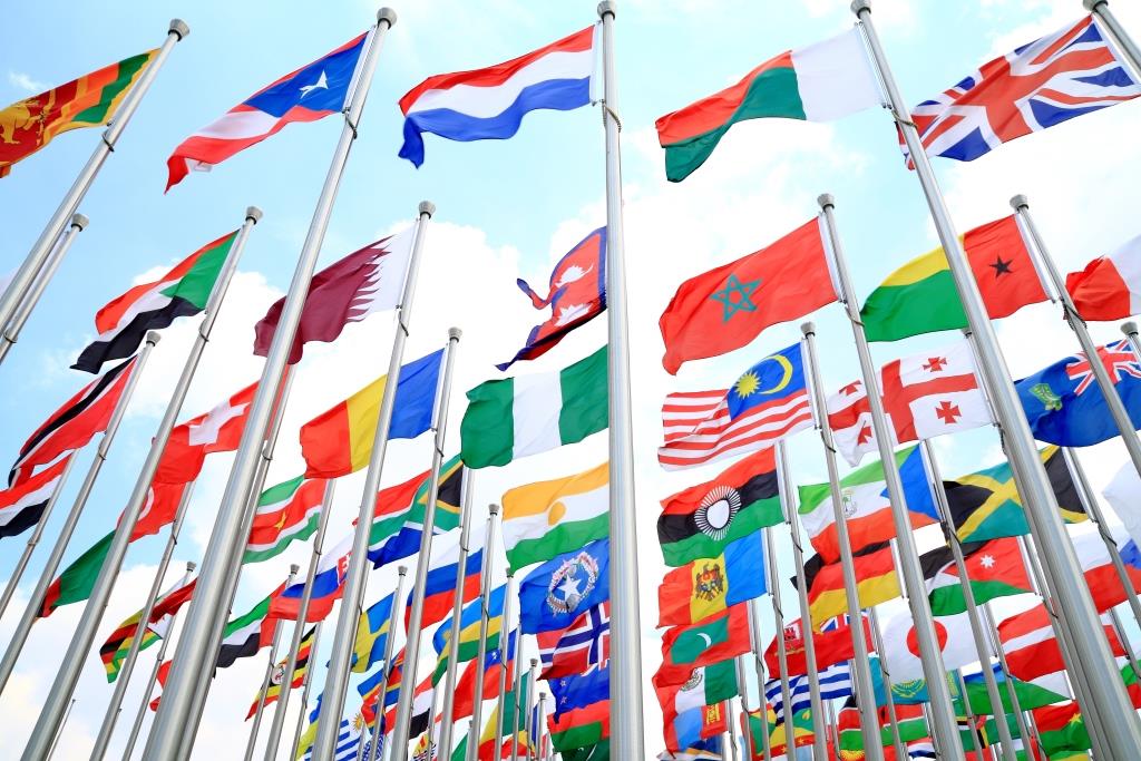 International Cooperation flags