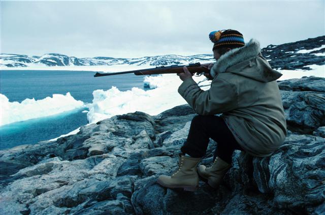 Hunter in the arctic