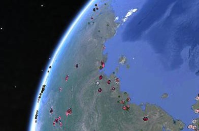 Google Maps, edited by the Arctic Portal