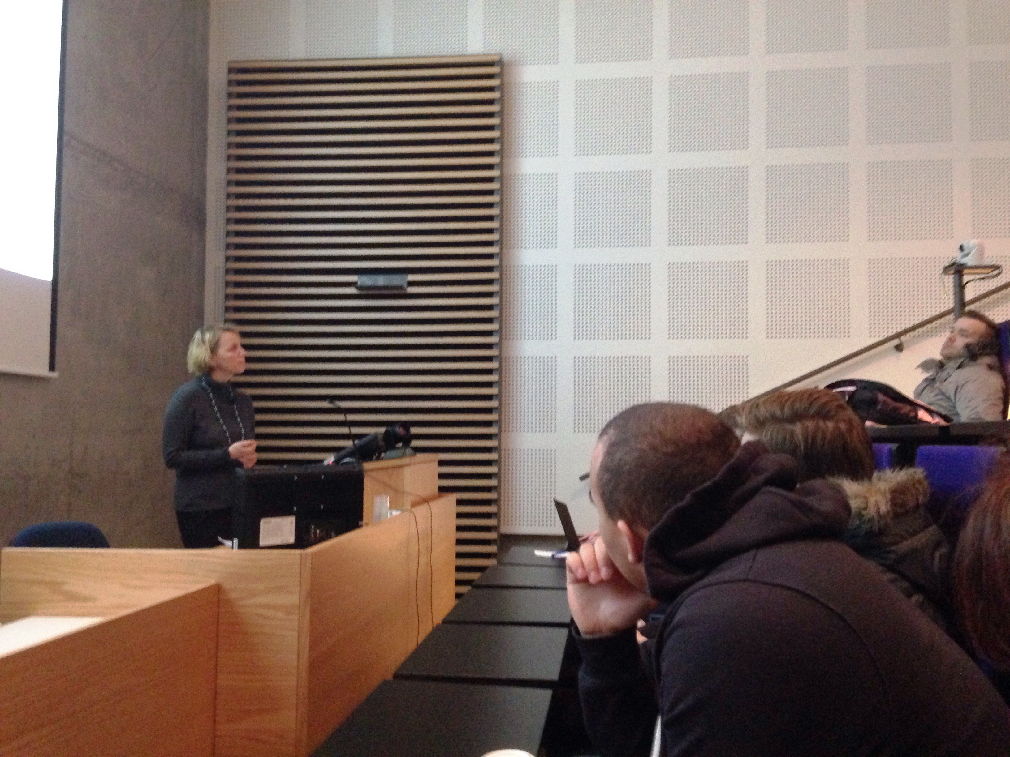 Dr. Loukacheva giving the speech at the University of Akureyri