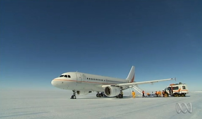 Australian plane in Antarctica
