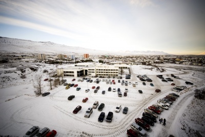 University of Akureyri seen from the sky