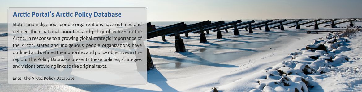 Arctic Portal Arctic Policy Database