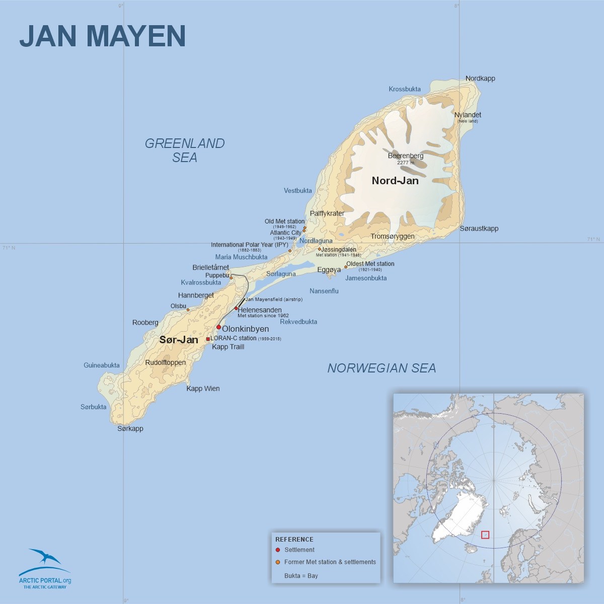 Map of Jan Mayen