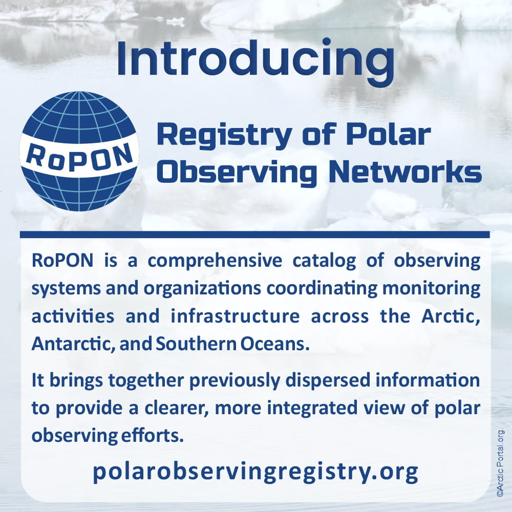Registry of Polar Observing Networks - RoPON Introduction