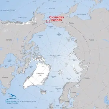 Diomede Islands - World Map