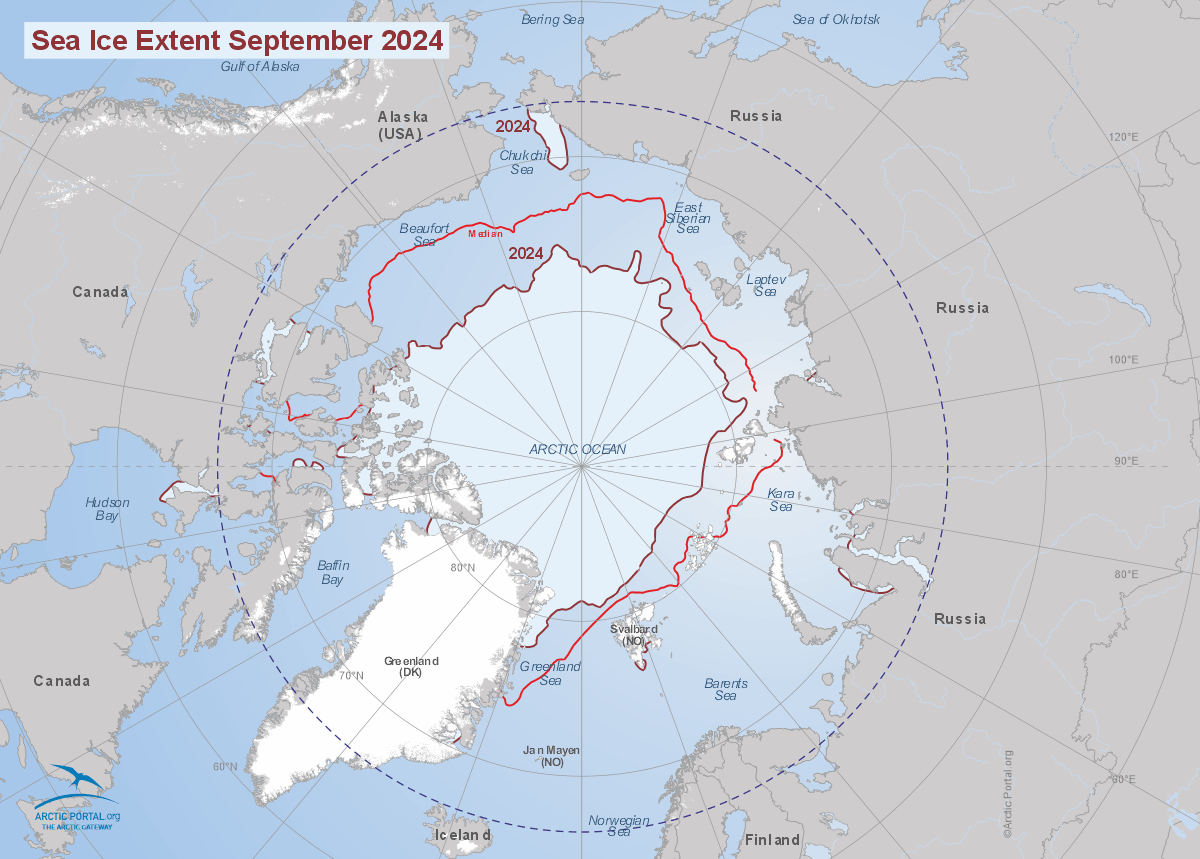 Sea Ice Extent September 2024