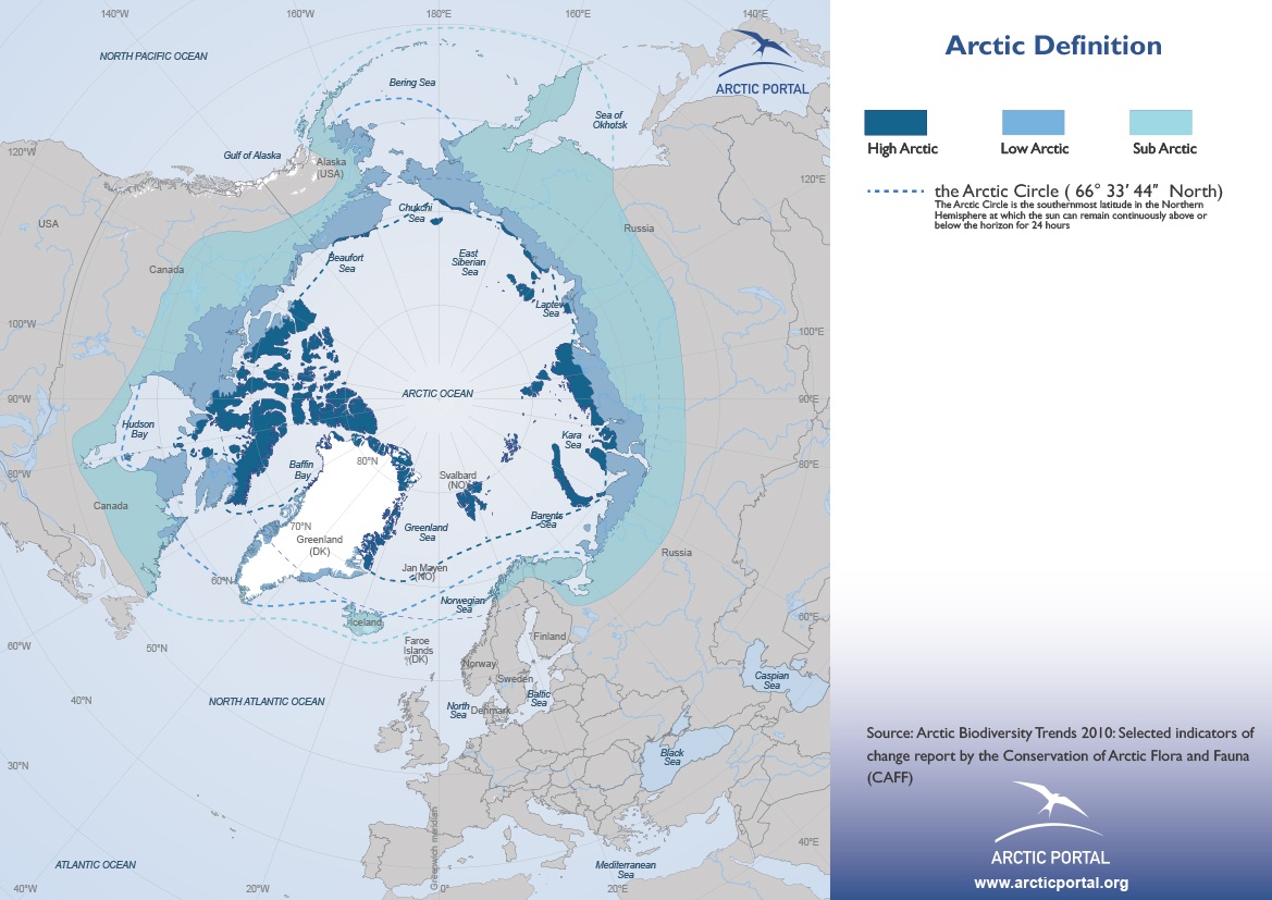 Arctic Portal Map - Arctic Sub-regions