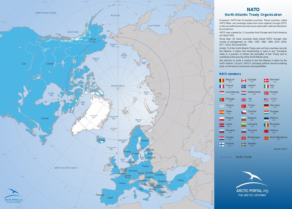 Arctic Portal Map - North Atlantic Treaty Organization (NATO)