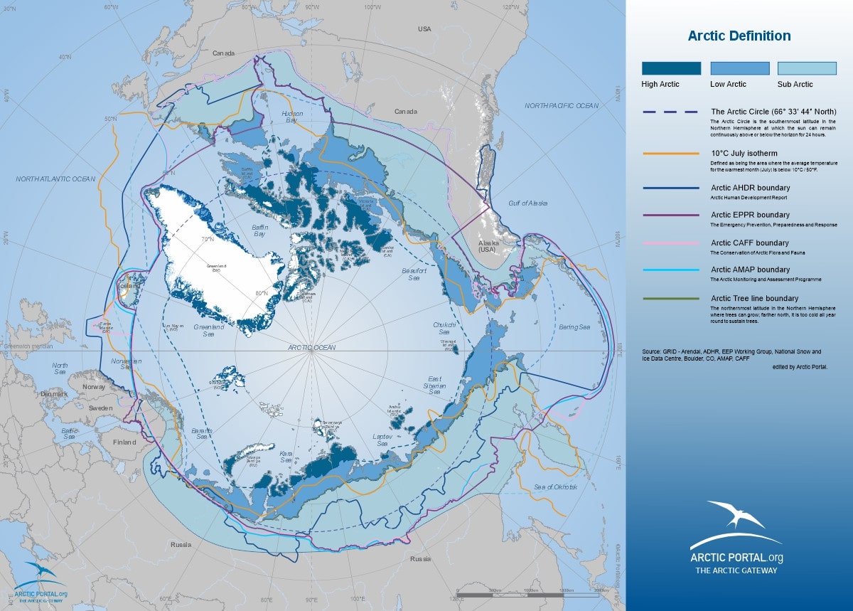 Arctic Portal Map - Arctic Definitions Combined NPR