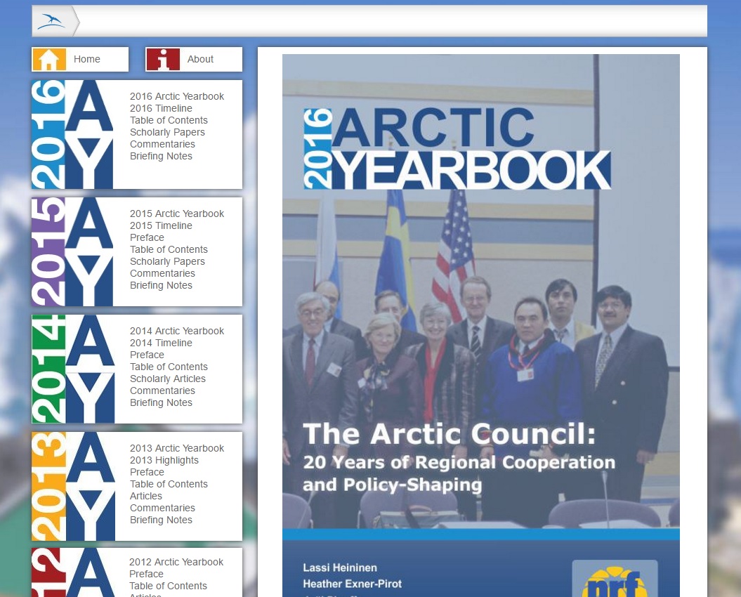 Arctic Yearbook 2016 - The Arctic Council