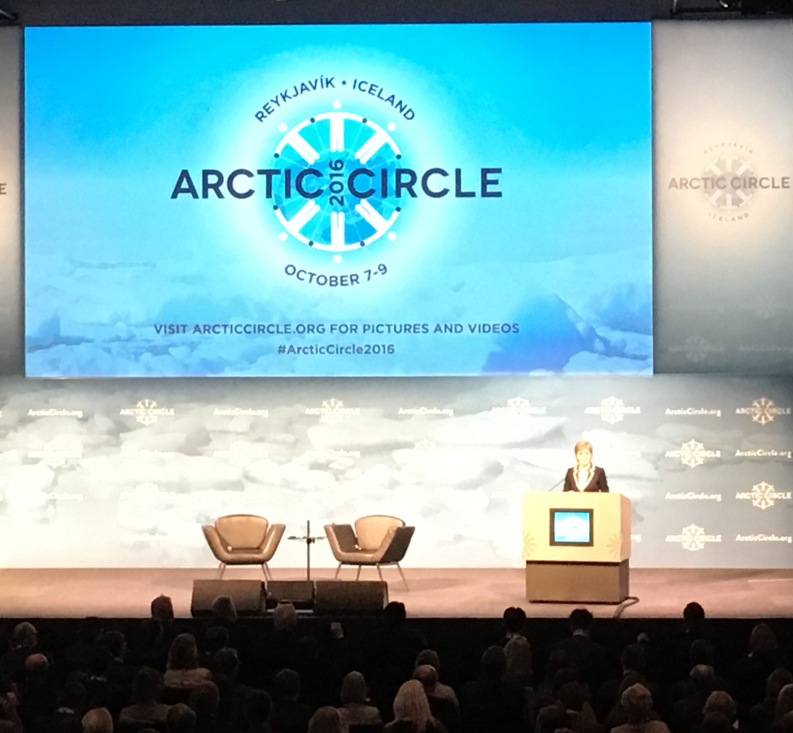 Nicola Sturgeon at the Arctic Circle