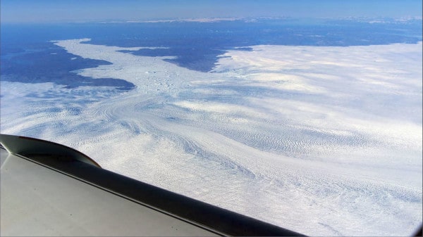 The Glacier Jakobshavn in Greenland