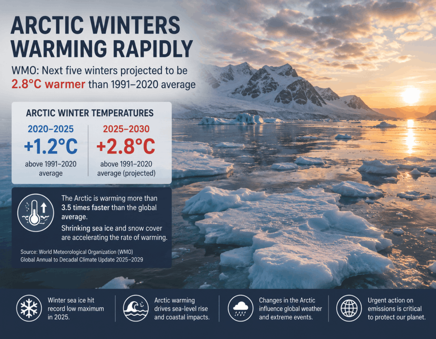 WMO - Arctic Winters Warming Rapidly