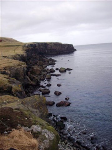 The coast of Svínoy Island