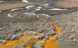 Rivers Orange in Alaska as Permafrost Thaws