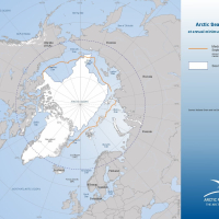 Arctic Sea Ice Deposits at annual minimum in September 2025