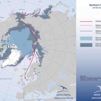 Northern Sea Route and Sea Ice Conditions 2014-2015