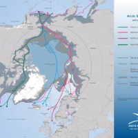 Arctic Sea Routes with main ports full information